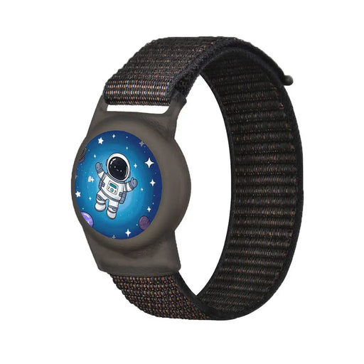 Apple AirTag Kids Nylon Wrist Strap Case - with Astronaut and Black Strap - Other cell phone equipment<<<HurtelXML