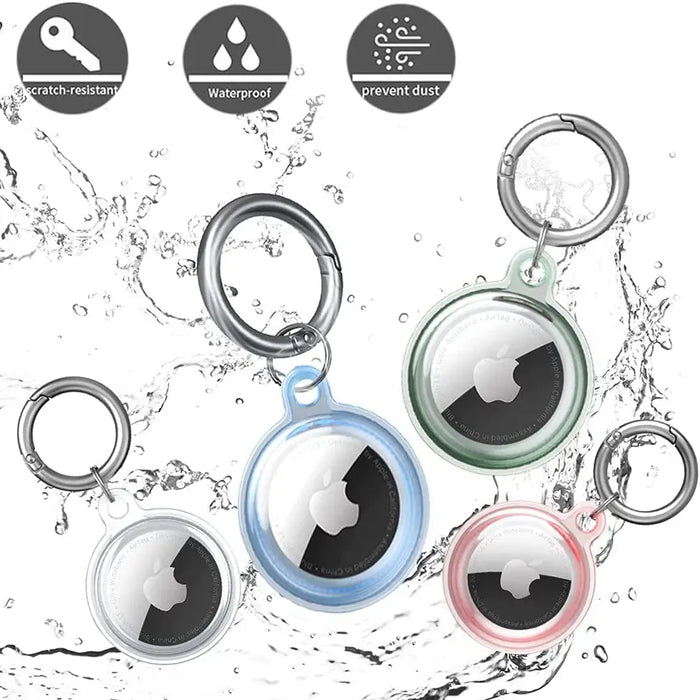 Apple AirTag waterproof case - transparent green blue pink - 4 pieces - Other cell phone equipment<<<HurtelXML