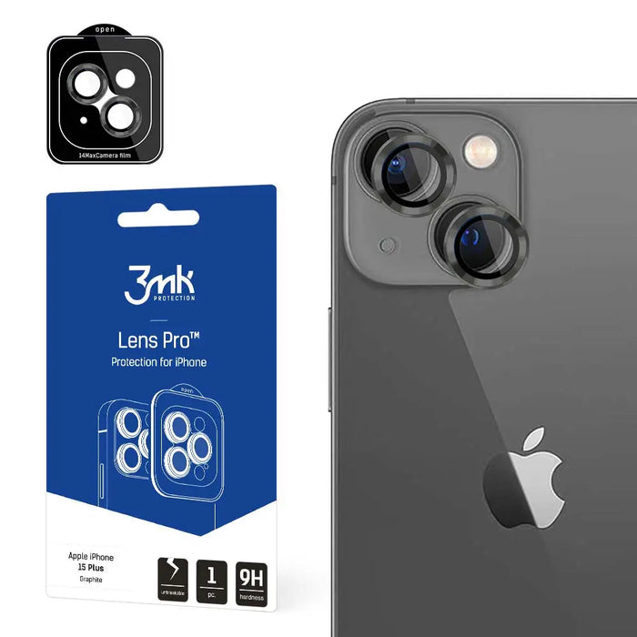 Apple iPhone 15 Plus - 3mk Lens Protection Pro Graphite - *Kategoria tymczasowa<<<HurtelXML