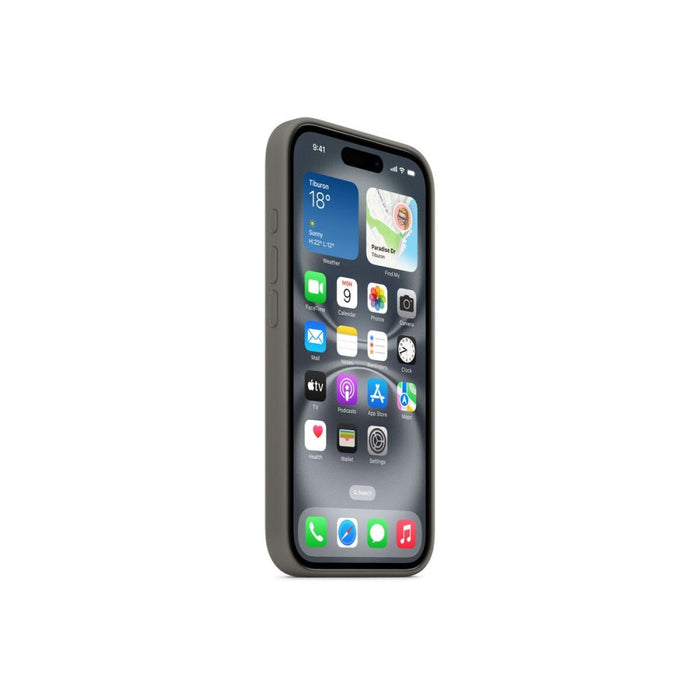 Apple iPhone 16 Silicone Case with MagSafe - Stone Grey - Accessories<<<APPLE iPhone<<<APPLE<<<PolyComp