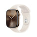 APPLE Watch S10 Cellular 46mm Gold Titanium Case with Starlight Sport Band SM - Смарт часовници<<<Преносими