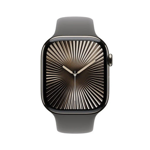APPLE Watch S10 Cellular 46mm Natural Titanium Case with Stone Grey Sport Band SM - Смарт часовници<<<Преносими