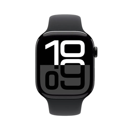 Apple Watch S10 GPS 46mm Jet Black Alu Case with Black Sport Band - M/L - Watch<<<APPLE