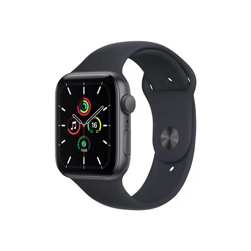 APPLE Watch SE V2 GPS 44mm Space Gray Aluminium Case with Black Sport Band Regular - Смарт часовници<<<Преносими