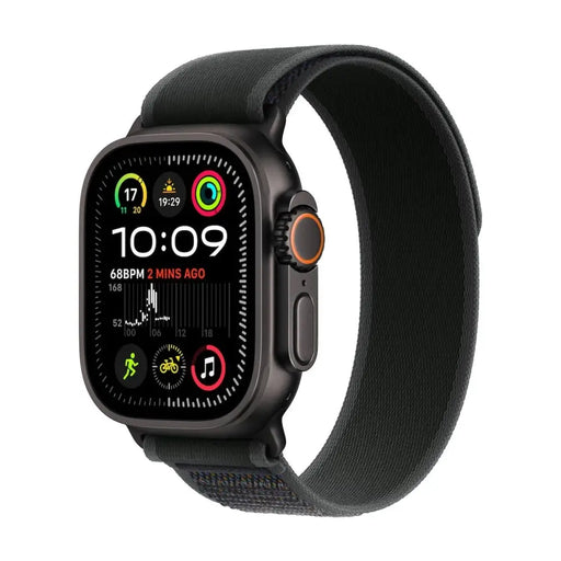 Apple Watch Ultra2 v2 Cellular 49mm Black Titanium Case with Black Trail Loop - S/M - Watch<<<APPLE