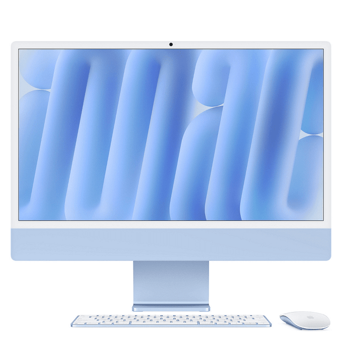 APPLE 24inch iMac with Retina 4.5K display: M4 chip with 10-core CPU and 10-core GPU 16GB 512GB SSD Blue