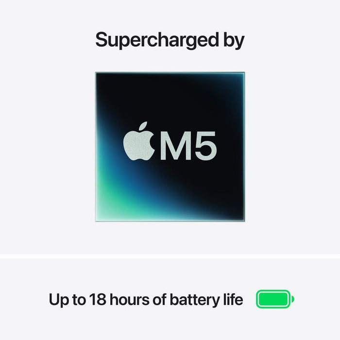 Лаптоп Apple MacBook Air 13" M5 1TB Silver mdh84 , 1000 , 13.60 , 16 , Apple M5 , Apple M5 10 Core , Apple M5 10 Core GPU , Mac OS