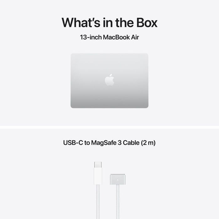 Лаптоп Apple MacBook Air 13" M5 1TB Silver mdh84 , 1000 , 13.60 , 16 , Apple M5 , Apple M5 10 Core , Apple M5 10 Core GPU , Mac OS