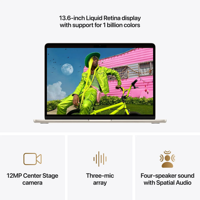 Laptop Apple MacBook Air 13" M5 1TB Starlight mdhd4 , 1000 , 13.60 , 24 , Apple M5 10 Core , Apple M5 10 Core GPU , Mac OS