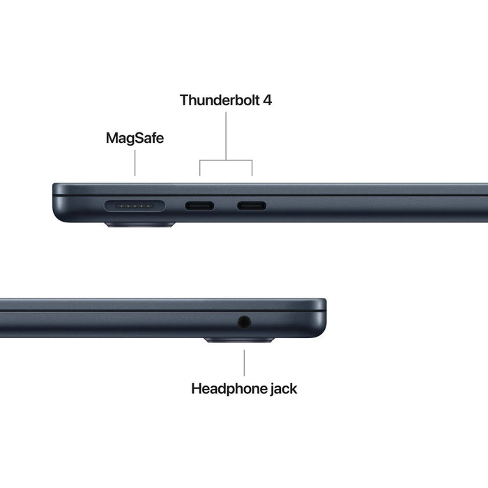 Laptop Apple MacBook Air 13" M5 1TB Midnight mdhf4 , 1000 , 13.60 , 16 , Apple M5 , Apple M5 10 Core , Apple M5 10 Core GPU , Mac OS