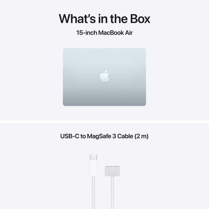 Laptop Apple MacBook Air 15" M5 512GB Sky Blue mdvq4 , 15.30 , 16 , 512 , Apple M5 , Apple M5 10 Core , Apple M5 10 Core GPU , Mac OS