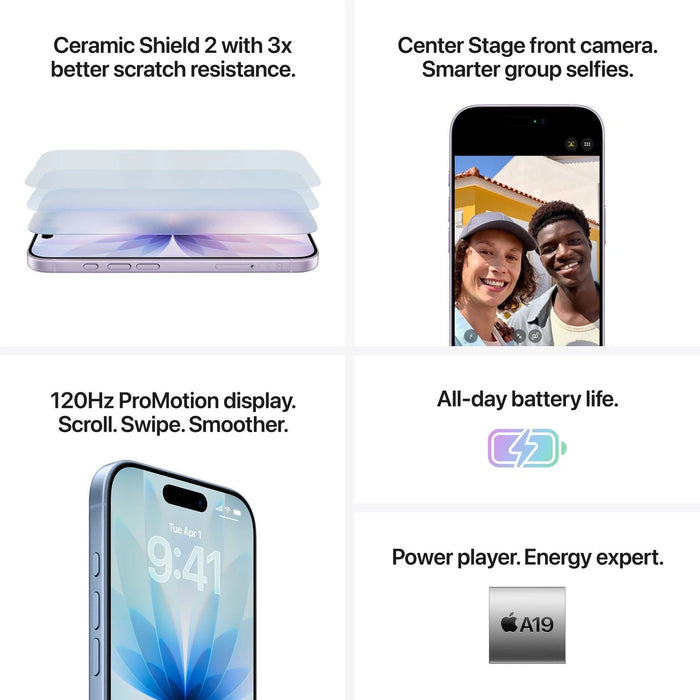 Smartphone Apple - iPhone 17, 6.3'', 8GB/256GB, Lavender