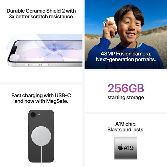 Smartphone Apple iPhone 17e 512GB Black mhry4 , 512 GB, 8 GB