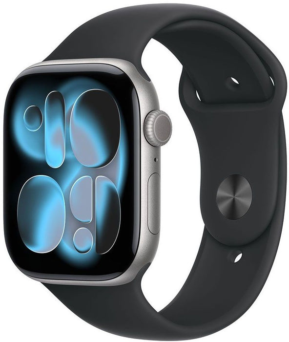 Smart watch Apple Watch 11 46mm Space Grey/Black Band S/M mev04 , 2.00 , 64 , Apple S10 , Apple S10 SiP 64-bit Dual Core