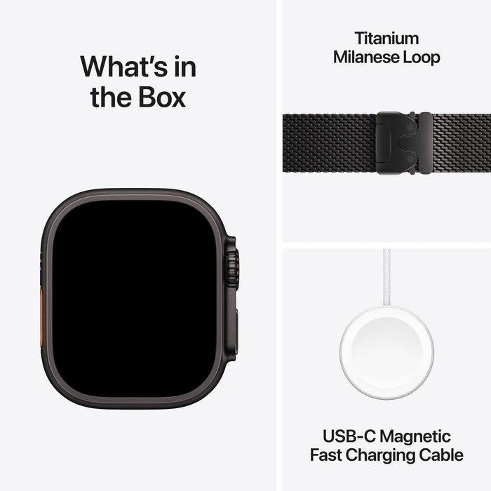 Smart watch Apple Watch Ultra 3 49mm Black/Milanese L mf1t4, 1.98