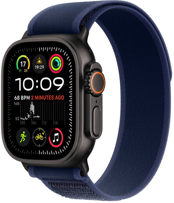 Apple Watch 49mm Loop: Blue Trail Loop - M/L - Black Titanium Finish