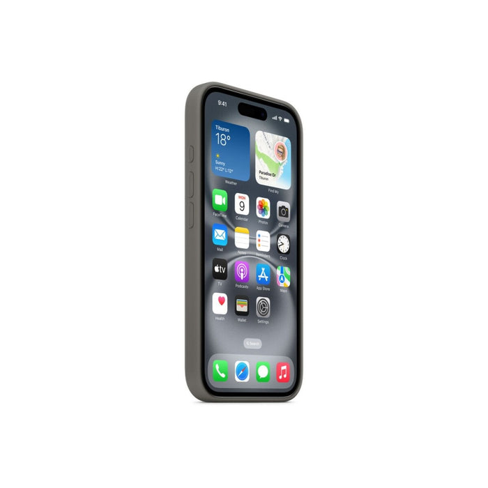 Apple iPhone 16 Silicone Case with MagSafe - Stone Grey