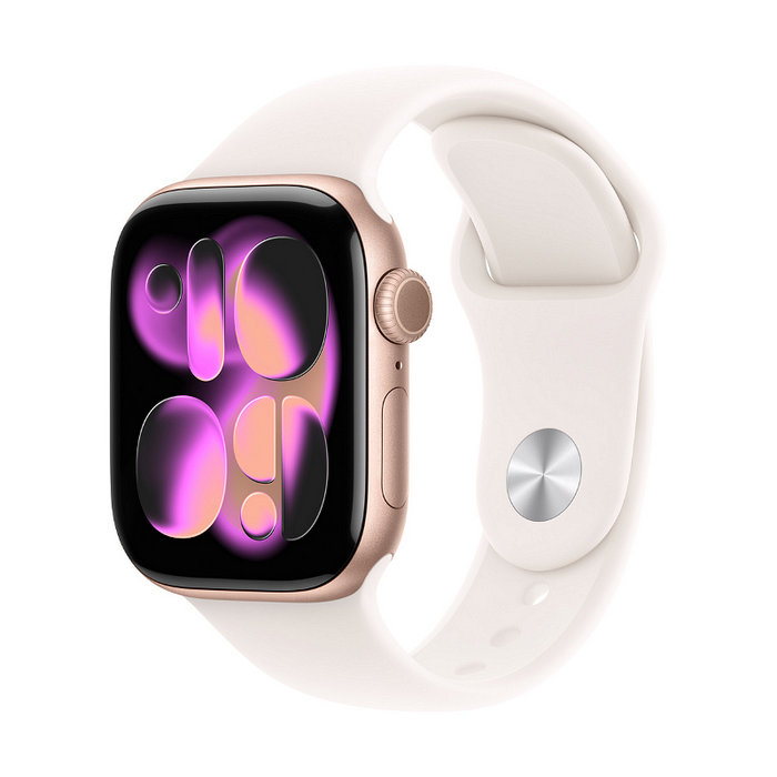 Smart watch Apple Watch 11 42mm Rose Gold/Light Band S/M meu04 , 1.80 , 64 , Apple S10 SiP 64-bit Dual Core