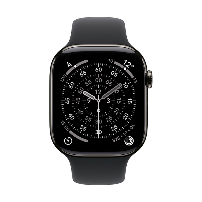 Smart watch Apple Watch 11 Cell 46mm Slate/Black Band S/M mfd14