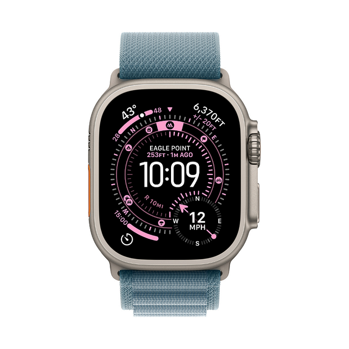 Smart watch Apple Watch Ultra 3 49mm Nat/Blue Alpine Loop S mewk4 , 1.98