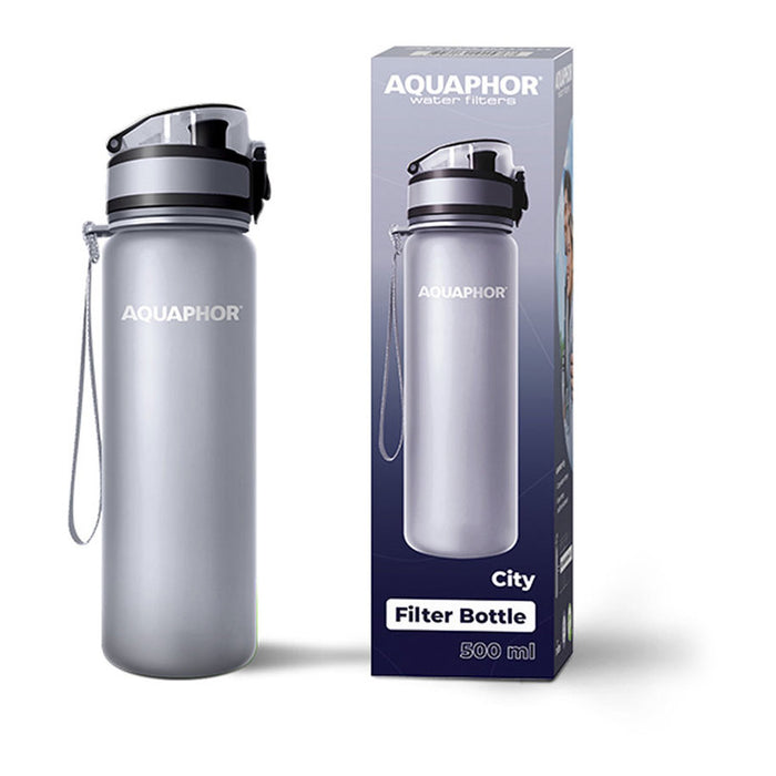 FILTER BOTTLE 500ML AQUAPHOR CITY GRAY