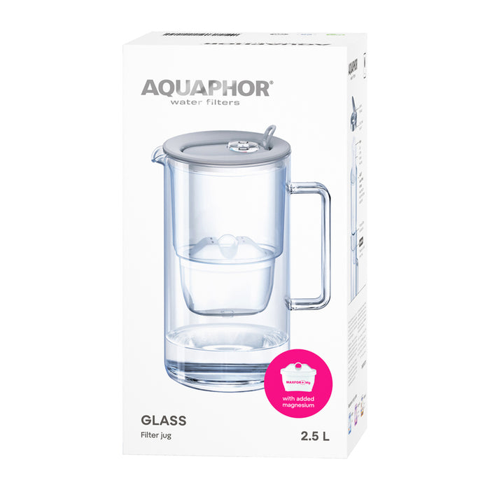 Filter jug AQUAPHOR GLASS GREY 2.5L