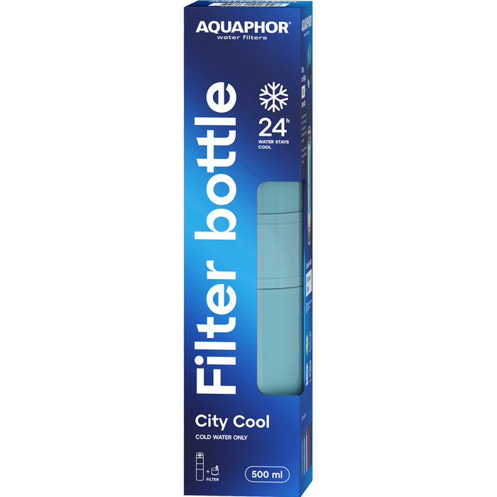 Filtering thermo bottle AQUAPHOR CITY COOL TURQ.
