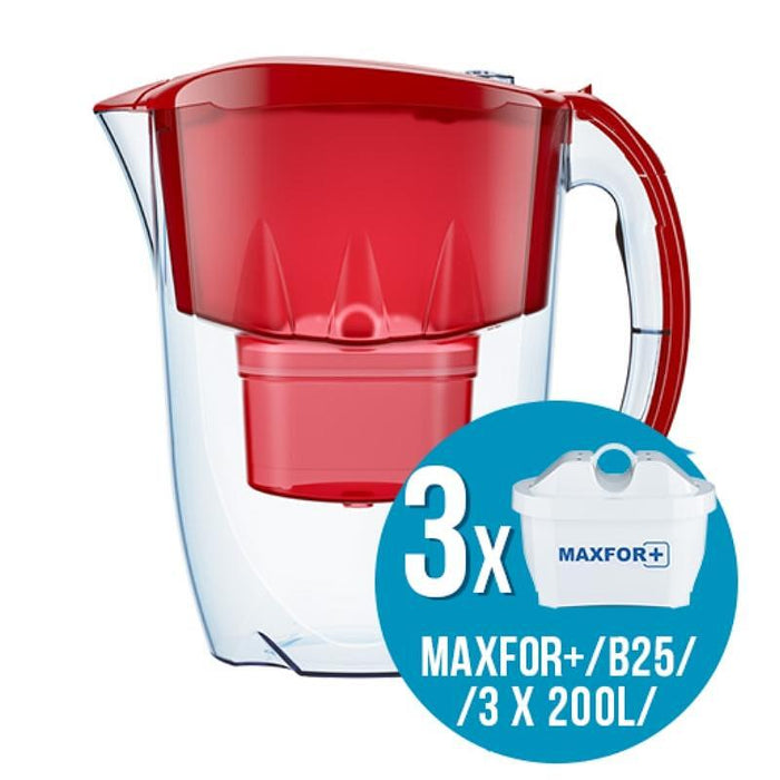 Aquaphor JASPER RED Filter Jug + 3 FILTER (190065), 2.8 L