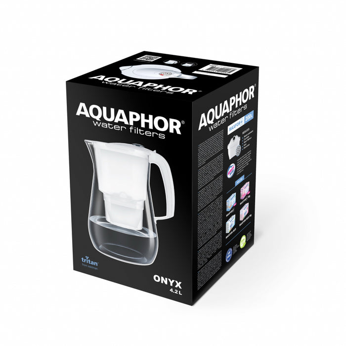 Jug for water purification AQUAPHOR ONYX WHITE B25 Maxfor Plus (MFP)