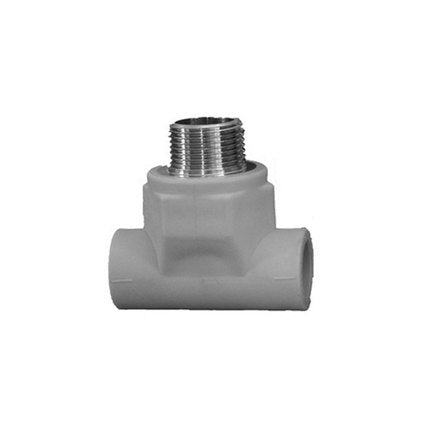 PPR TEE WITH MALE THREAD F25-3/4M AQUASTO