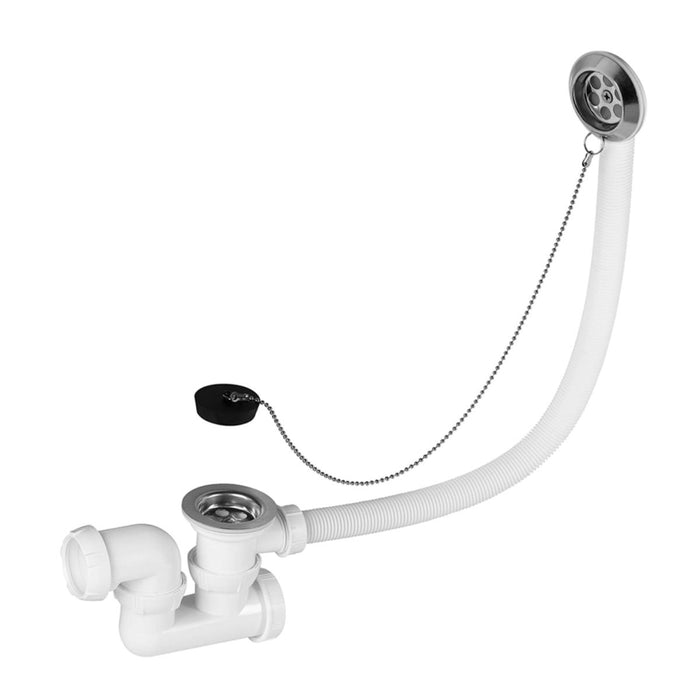 AUTOMATIC TUB SIPHON WITH OVERFLOW
