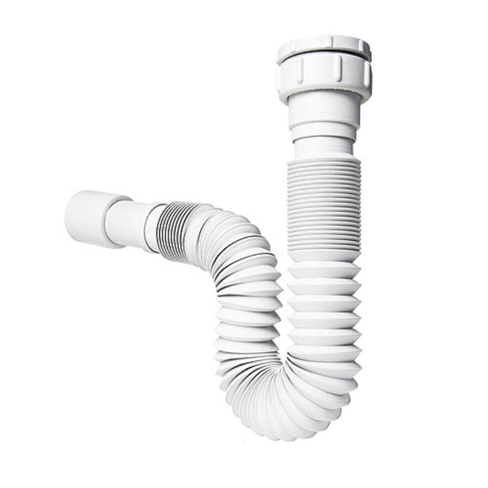 CONNECTION CORRUGATED SIPHON WHITE 32/40