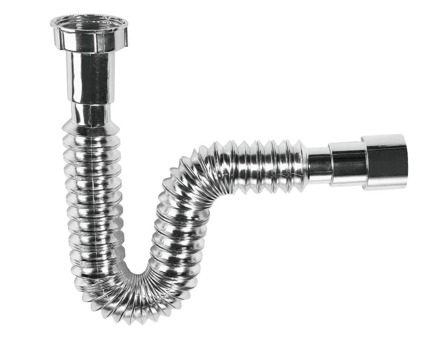 WIRQUIN CORRUGATED CONNECTION FOR SIPHON - CHROME 32/40 WIRQUIN