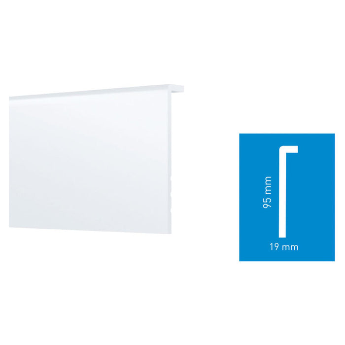 ARBITON STIQ+ FLOOR PVC SKILLS WHITE 95X19 MM