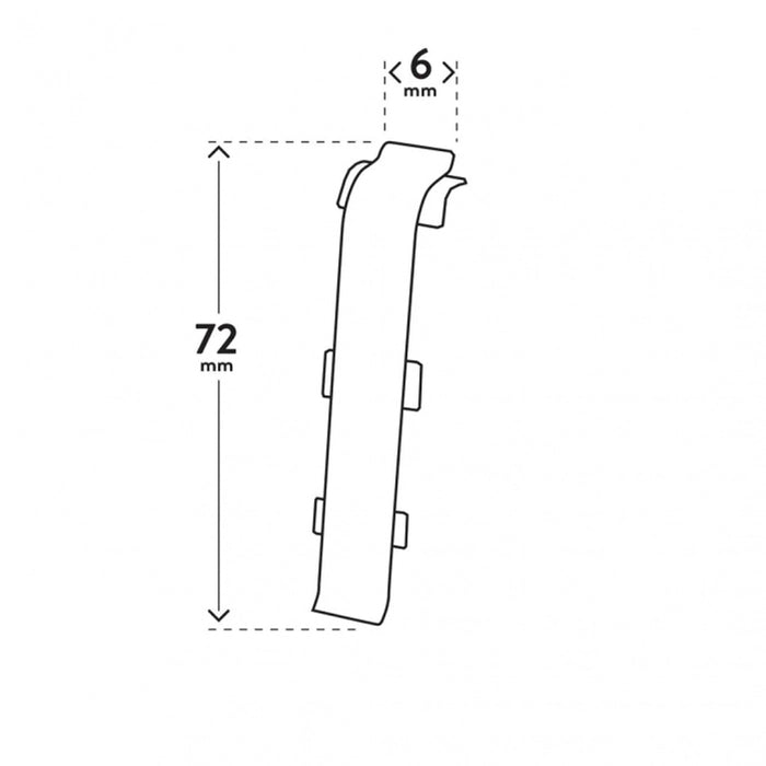 PVC SILL JOINT ARBITON INDO BLACK MATTE