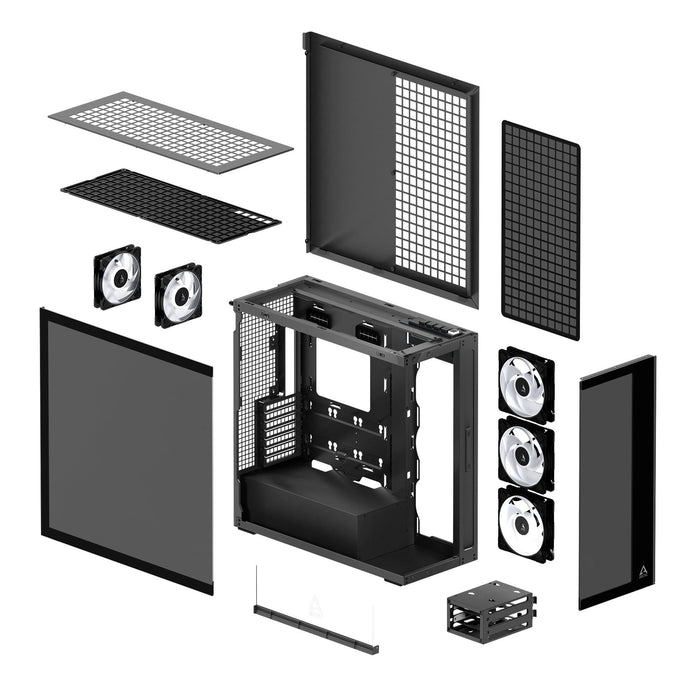 Arctic Xtender PC Case - Black Mid-Tower