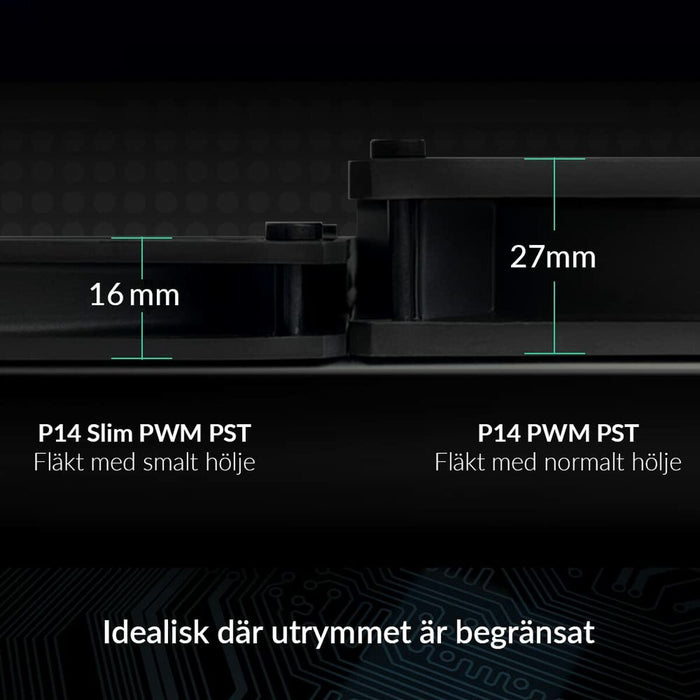Fan ARCTIC P14 SLIM PWM PST