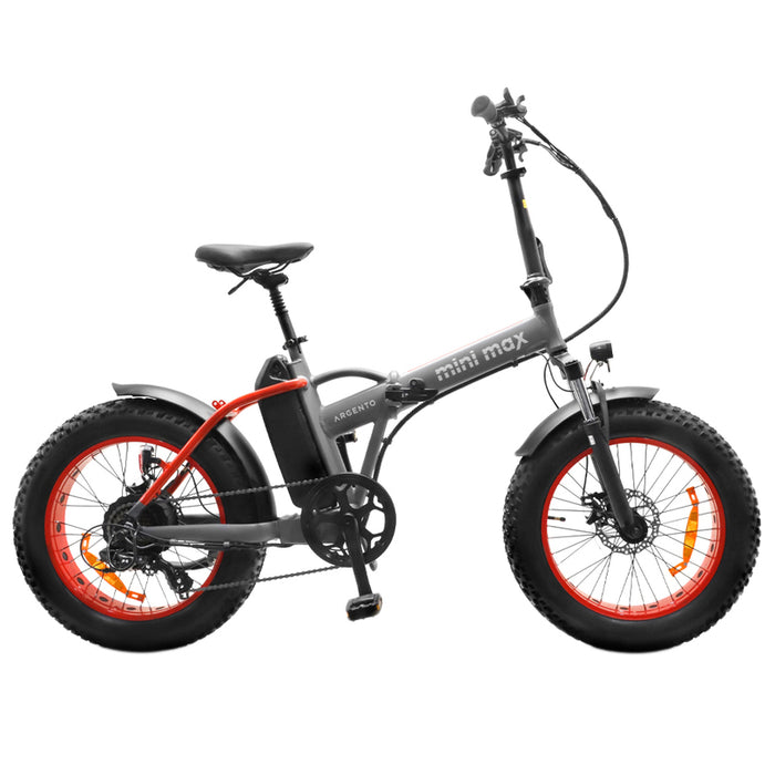 Electric bicycle ARGENTO MINIMAX RED MY2025 250 W, UP TO 25 KM/H, MILEAGE UP TO 70 KM, 20.00 "