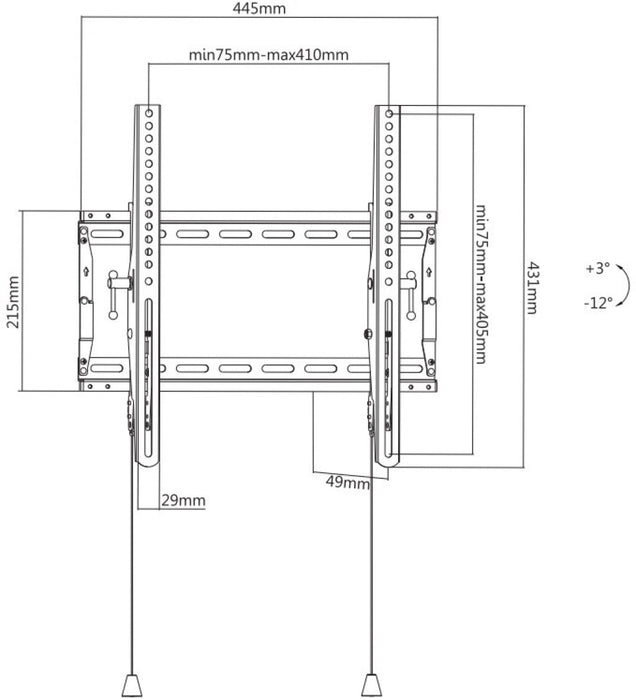 Arielli ATB-5944N TILT TV stand - Стойки за телевизор<<<Аксесоари за телевизори<<<Аксесоари<<<TechMart&&&Стойки за
