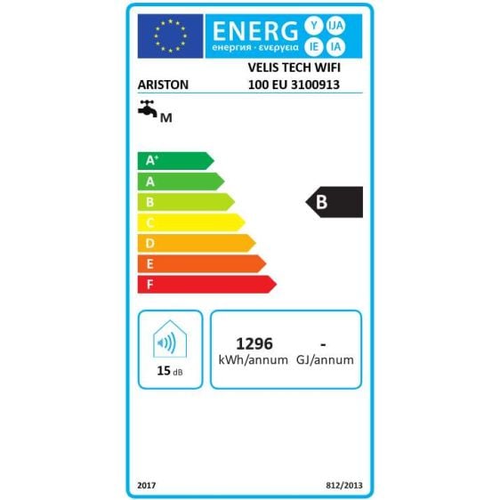 Multi-position boiler ARISTON VELIS TECH Wi Fi 100 E, 1.5 kW 3100913