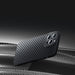 Armored case for iPhone 14 Pro Max compatible with MagSafe Baseus Synthetic Fiber tempered glass - black - Cell phone