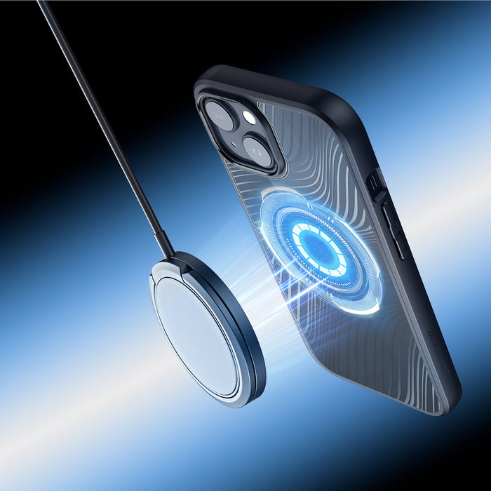 Armored case for iPhone 15 Plus with MagSafe Dux Ducis Aimo Mag - black - Cell phone cases and covers<<<HurtelXML