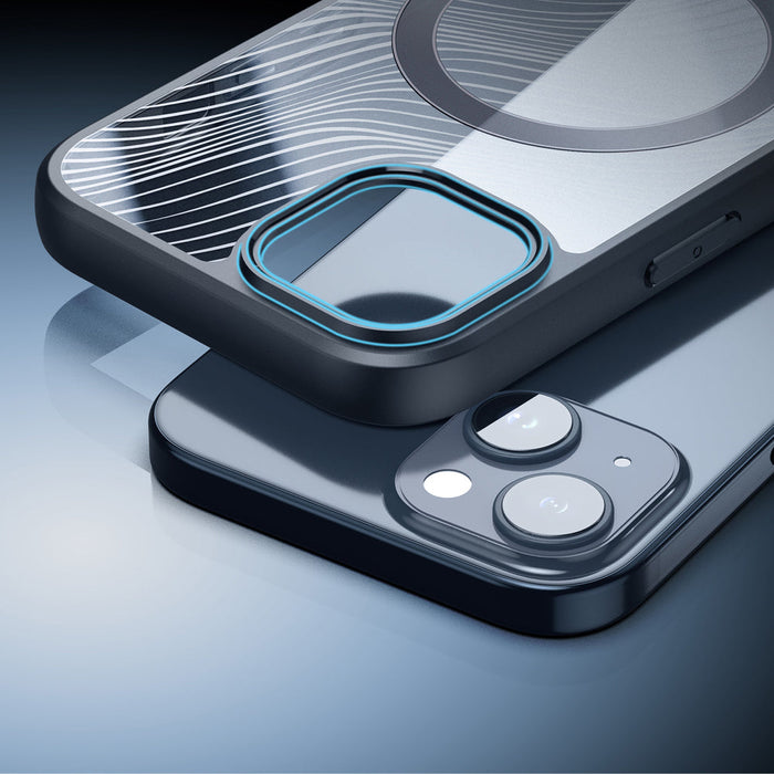 Armored case for iPhone 15 Plus with MagSafe Dux Ducis Aimo Mag - black - Cell phone cases and covers<<<HurtelXML