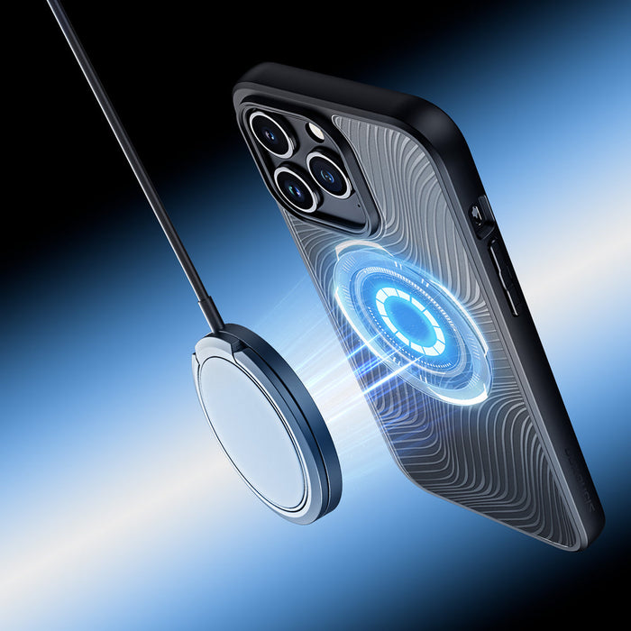 Armored case for iPhone 15 Pro Max with MagSafe Dux Ducis Aimo Mag - black - Cell phone cases and covers<<<HurtelXML