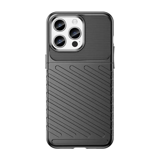 Armored iPhone 15 Pro Max Thunder Case - black - Cell phone cases and covers<<<HurtelXML