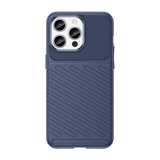 Armored iPhone 15 Pro Max Thunder Case - blue - Cell phone cases and covers<<<HurtelXML