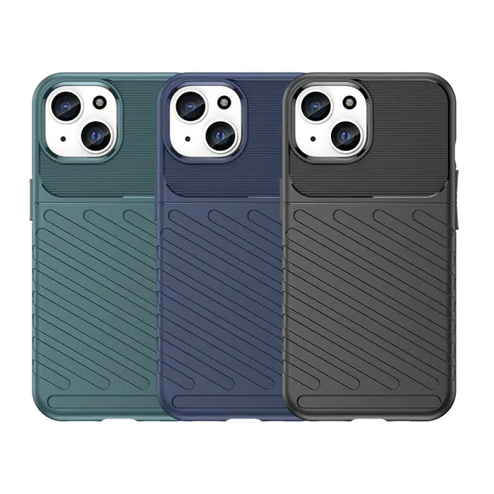 Armored iPhone 15 Thunder Case - blue - Cell phone cases and covers<<<HurtelXML