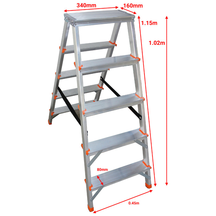 LADDER ALUMINUM TWO SIDED 2X5 BSS-5 ARON