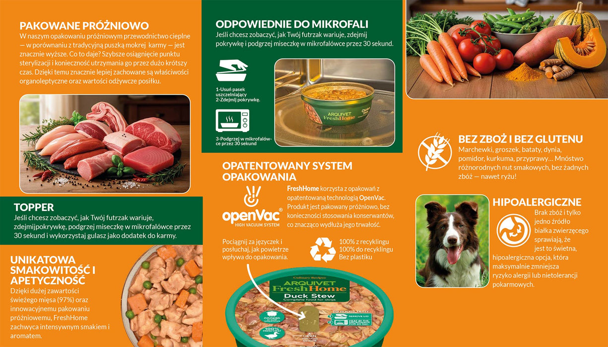 ARQUIVET Fresh Home Fish stew - wet dog food - 280g
