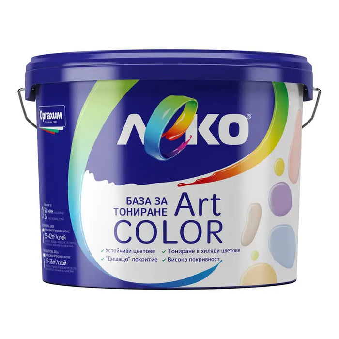 ART COLOR TRANSPARENT BASE 2.85 L LEKO - Бели интериорни бои<<<Интериорни бои<<<Подови и стенни